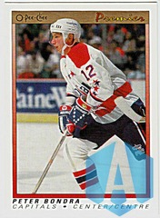 1990-91 O-Pee-Chee Premier Peter Bondra RC #7 Capitals